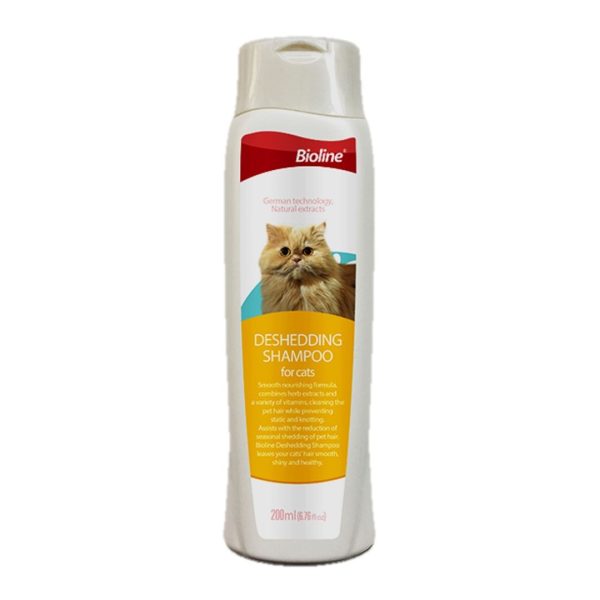 Bioline Deshedding Shampoo For Cat 200ML Pakistan's 1 Quality Pet